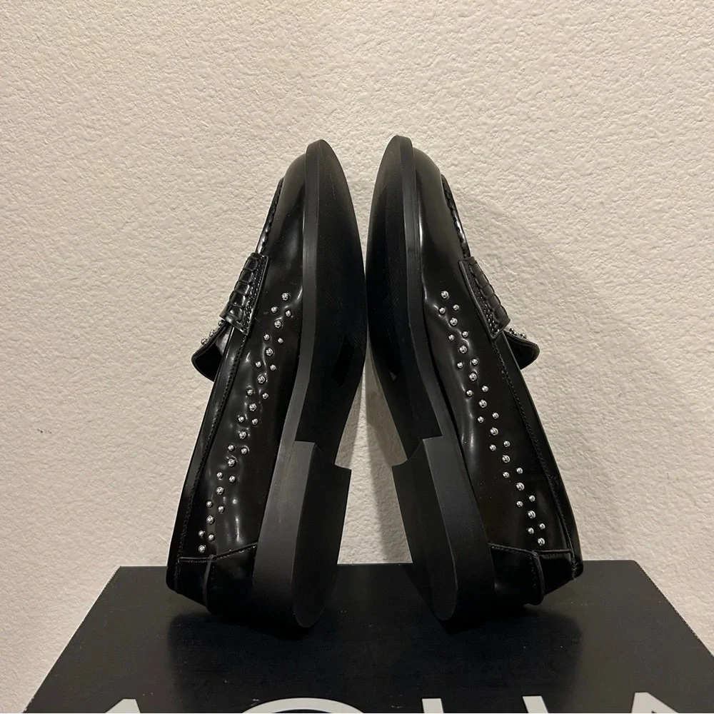 AQUA Women's Embellished Penny Loafers, Size 7.5, New in Box